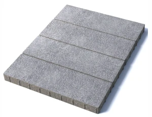 Тротуарная плитка Прямоугольник 900х300х80 мм, гранит, белый