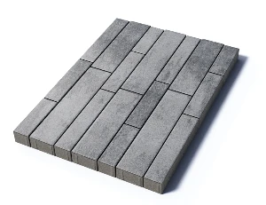Тротуарная плитка Табула, 80 мм, Антрацит