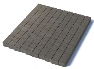 Тротуарная плитка Абрис, гранит, серый