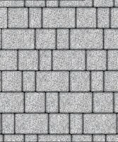 Тротуарная плитка Старый город, 60 мм, мрамор, белый с черным