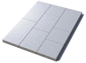 Тротуарная плитка Трио, 60 мм, мрамор, белый