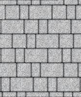 Тротуарная плитка Старый город, 60 мм, мрамор, белый с черным