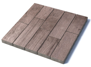 Тротуарная плитка Арбор, 60 мм, Орех