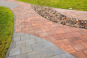 Квадратная тротуарная плитка Арабская ночь Б.1.К.6 гранит н/м листовой