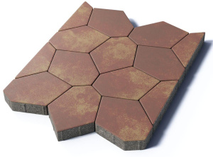 Тротуарная плитка Туртур, 80 мм, Осень