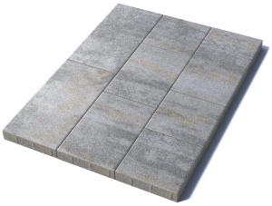 Тротуарная плитка Трио, 60 мм, Габбро