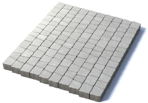 Тротуарная плитка Абрис, 60 мм, белый