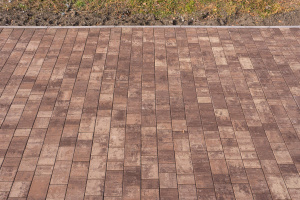 Купите тротуарную плитку Б.1.Фсм.6 гладкий листопад (бело-бежево-коричневый) Хаски